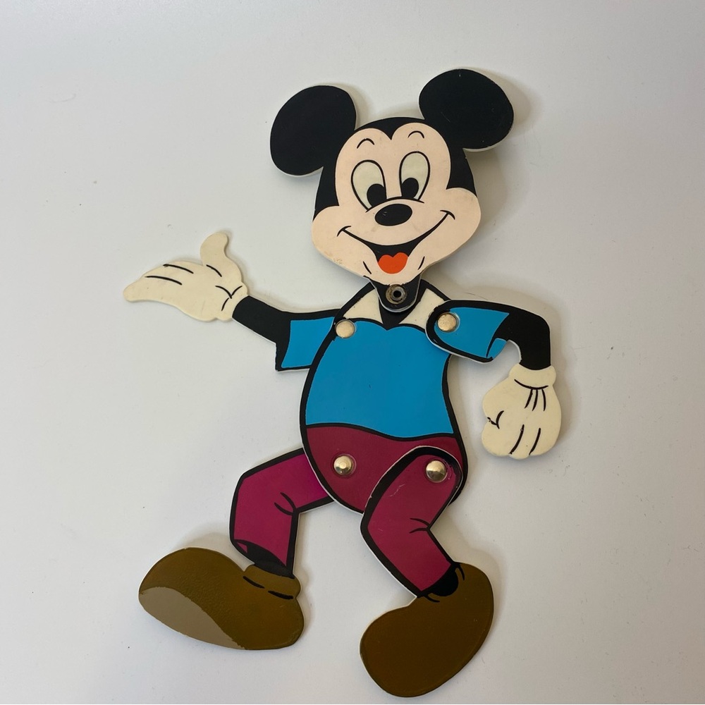 Vintage Disney articulated Mickey Mouse made in Hong Kong